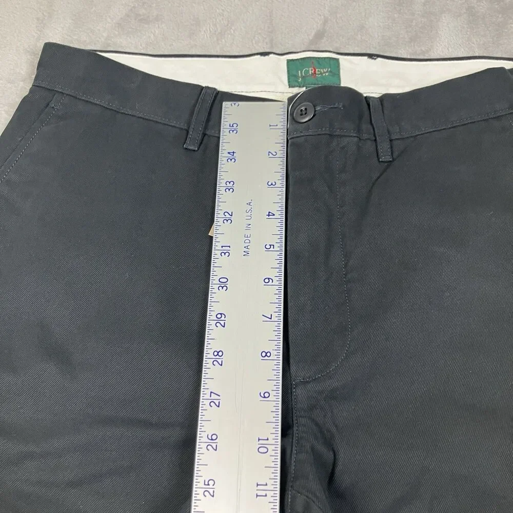 J Crew Pants Mens 31x30 Black Cotton Classic Chino Straight Casual Preppy BE611